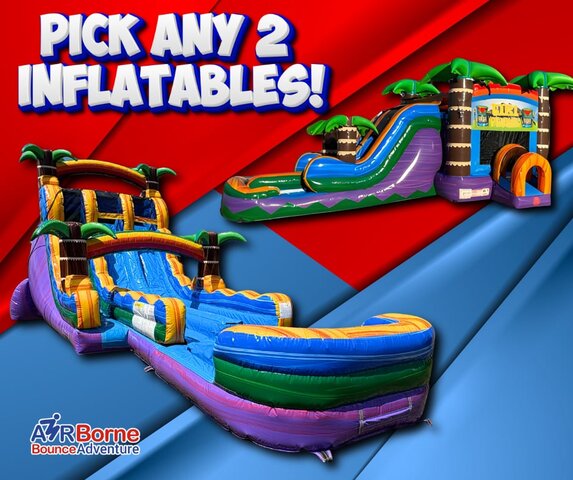 PICK ANY TWO INFLATABLE PACKAGE DEAL PICK ANY TWO INFLATABLE PACKAGE DEAL