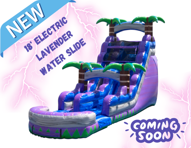 18' Electric Lavender Water Slide