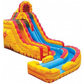 22 Foot Fire & Ice Dual Height Slide