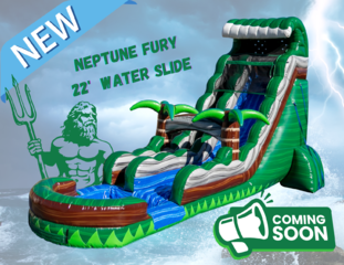 Neptune Fury  22'  Water Slide -
Coming Soon! New!