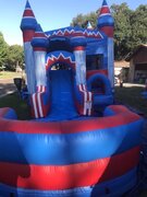 Patriotic bounce house combo