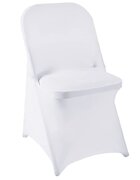 White spandex chair covers