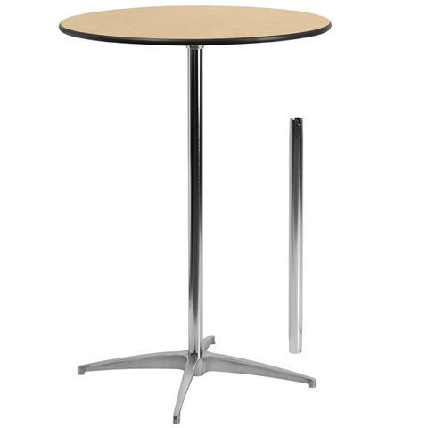 COCKTAIL TABLE WITH 30'' AND 42'' COLUMNS