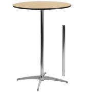 COCKTAIL TABLE WITH 30'' AND 42'' COLUMNS