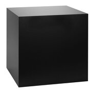 Black Cube Pedestal Bar