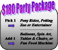 $180 Party Package
