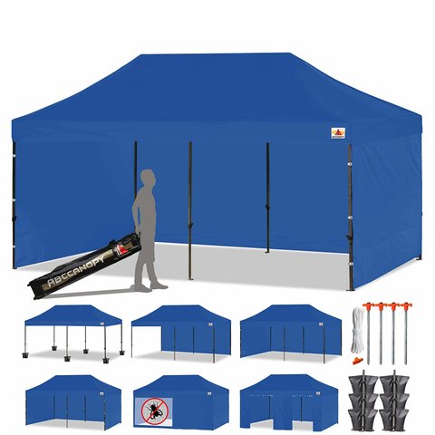 10x20 Blue tent with your choice of wall set up 10x20 Blue tent with your choice of wall set up