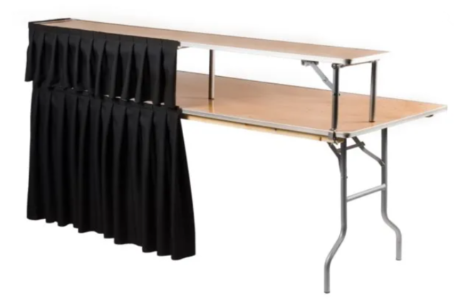 Straight Bar Top Buffet Riser Straight Bar Top Buffet Riser