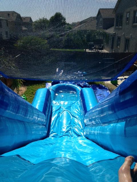 Top of water slide