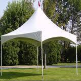 10' x 10' High Peak Tent / White