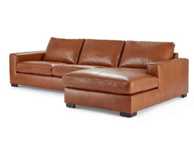 Cognac Leather Sofa