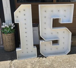 4ft Light up Marquee Numbers