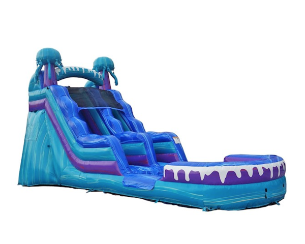 Electric Slide 15' Water Slide with Pool