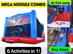 Mega Module Combo w/ Air Pad & Dry Slide- * REQUIRES 5-6 FEET WIDE ENTRY ACCESS DOOR*