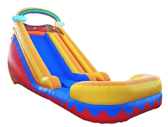 Rainbow 18ft Water Slide w/ Pool. (REQUIRES 5 FT WIDE ENTRY ACCESS)