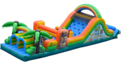 Tiki Obstacle Course  (REQUIRES 5 FT WIDE ENTRY ACCESS) ( 2 Blowers )