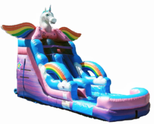 Unicorn Water Slide 16ft w/ Pool