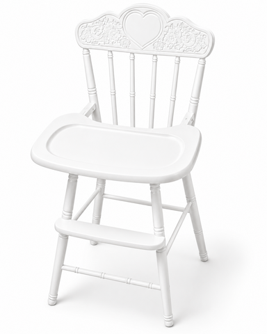 White Rustic High Chair White Rustic High Chair