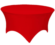 5FT Round Spandex Table Cover - Red