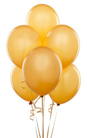 Gold Latex Balloons (w/Helium) Gold Latex Balloons (w/Helium)