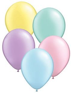 Pearl Pastel Latex Balloons (w/Helium) Pearl Pastel Latex Balloons (w/Helium)