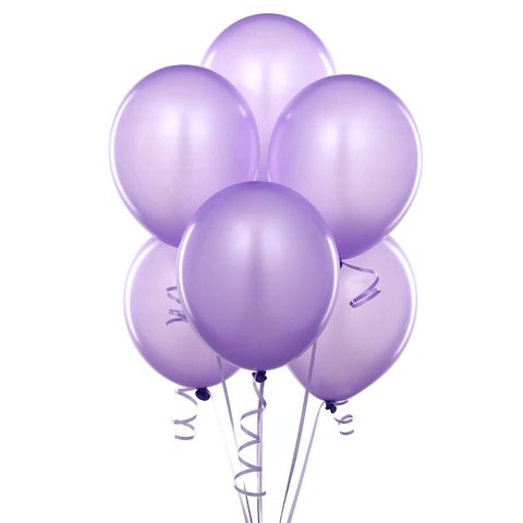 Lavander Latex Balloons (w/Helium) Lavander Latex Balloons (w/Helium)