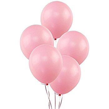 Light Pink Latex Balloons (w/Helium) Light Pink Latex Balloons (w/Helium)