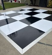 18x16 checkered dance floor