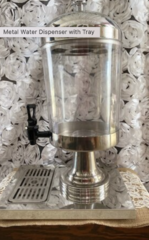 Metal Water Dispenser with Tray