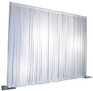 White Pipe and Drape 7ft Tall x 10ft Wide