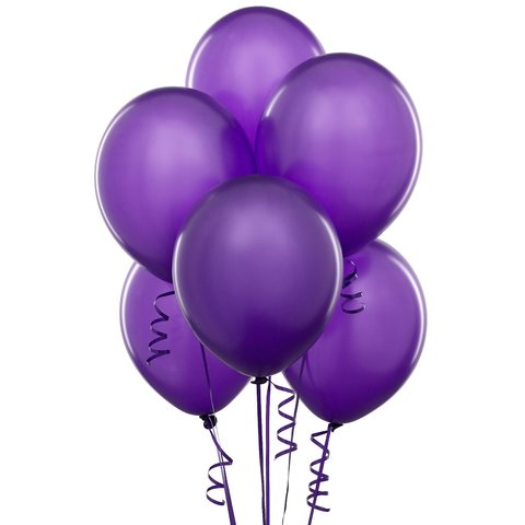 Purple Latex Balloons (w/Helium) Purple Latex Balloons (w/Helium)