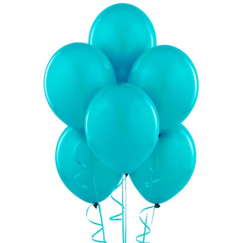 Turquoise Latex Balloons (w/Helium) Turquoise Latex Balloons (w/Helium)