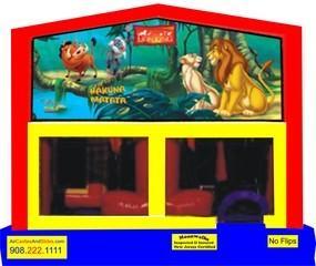 Themed Disney Lion King 6in1 Inflatable Combo WITH SECRET TUNNEL