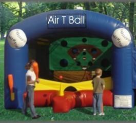 Air T ball with wiffleball bat, light balls and blower