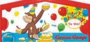 Themed Happy Birthday Curious George 4in1 Combo Standard
