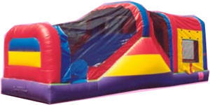 Rainbow combo 3 in 1 jump, climb with wet/dry slide Retired unit sold!