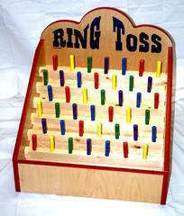 Ring Toss Pegs with rings classic carnival game