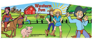 Themed Western fun Cowboys Jump15x15