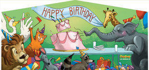 Themed Happy Bday Animals 5 M Obstacle Course 33