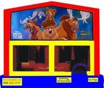 Themed Brother Bear 6in1 Inflatable Combo WITH SECRET TUNNEL