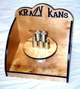 Krazy Kans with classic milk cans and large bean bag 
