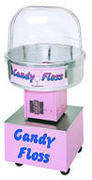 Cotton Candy Machine rental package with supplies (#servings varies by serving size). Normal price $110.  Discount available only with inflatables or carnival game rentals.