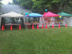 Canopy tent for Games or Food colorful