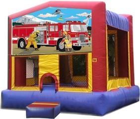 Themed Fire truck rescue Jump 