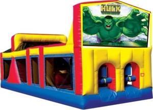 Themed Hulk Attack Obstacle Course 33