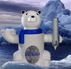 Snow Cone Polar Pete machine with supplies. Normal Price $110.00 Discounts with Inflatables or Carnival Games!