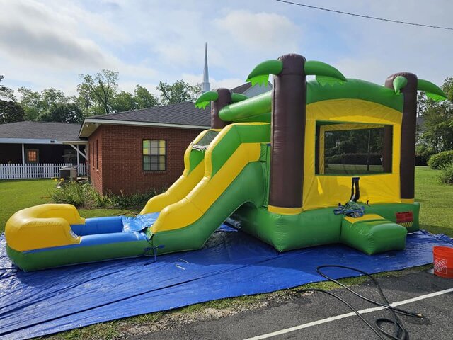 Tropical Combo Bounce House Tropical Combo Bounce House