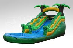 14ft Tropical Green Waterslide Single Lane 14ft Tropical Green Waterslide Single Lane
