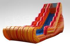 18'H Fire Orange Dry Slide (Single Lane) 18'H Fire Orange Dry Slide (Single Lane)