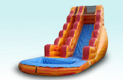 18'H Fire Orange Water Slide (Single Lane) 18'H Fire Orange Water Slide (Single Lane)